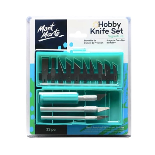 MONT MARTE HOBBY KNIFE SET SK5 Blades 13 Piece